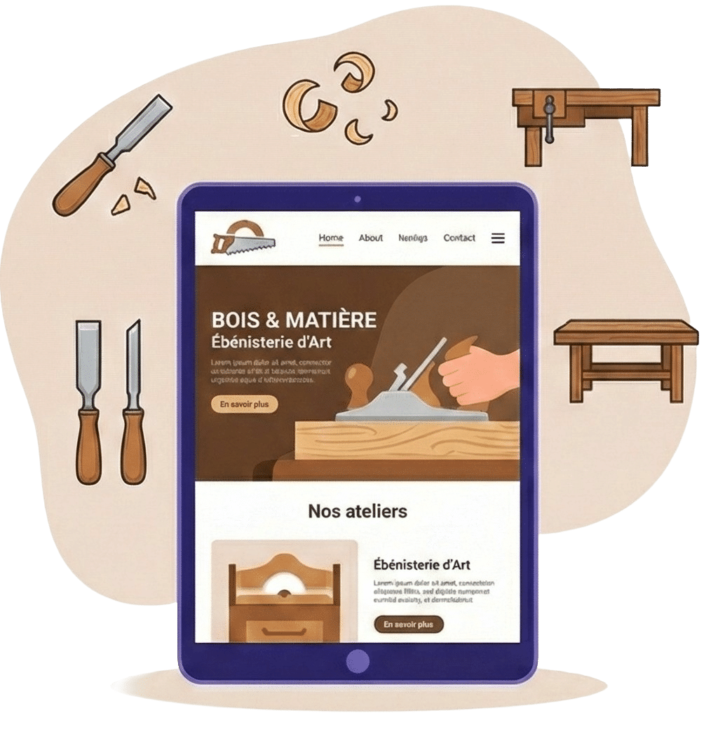 Site internet pour artisan a Lille