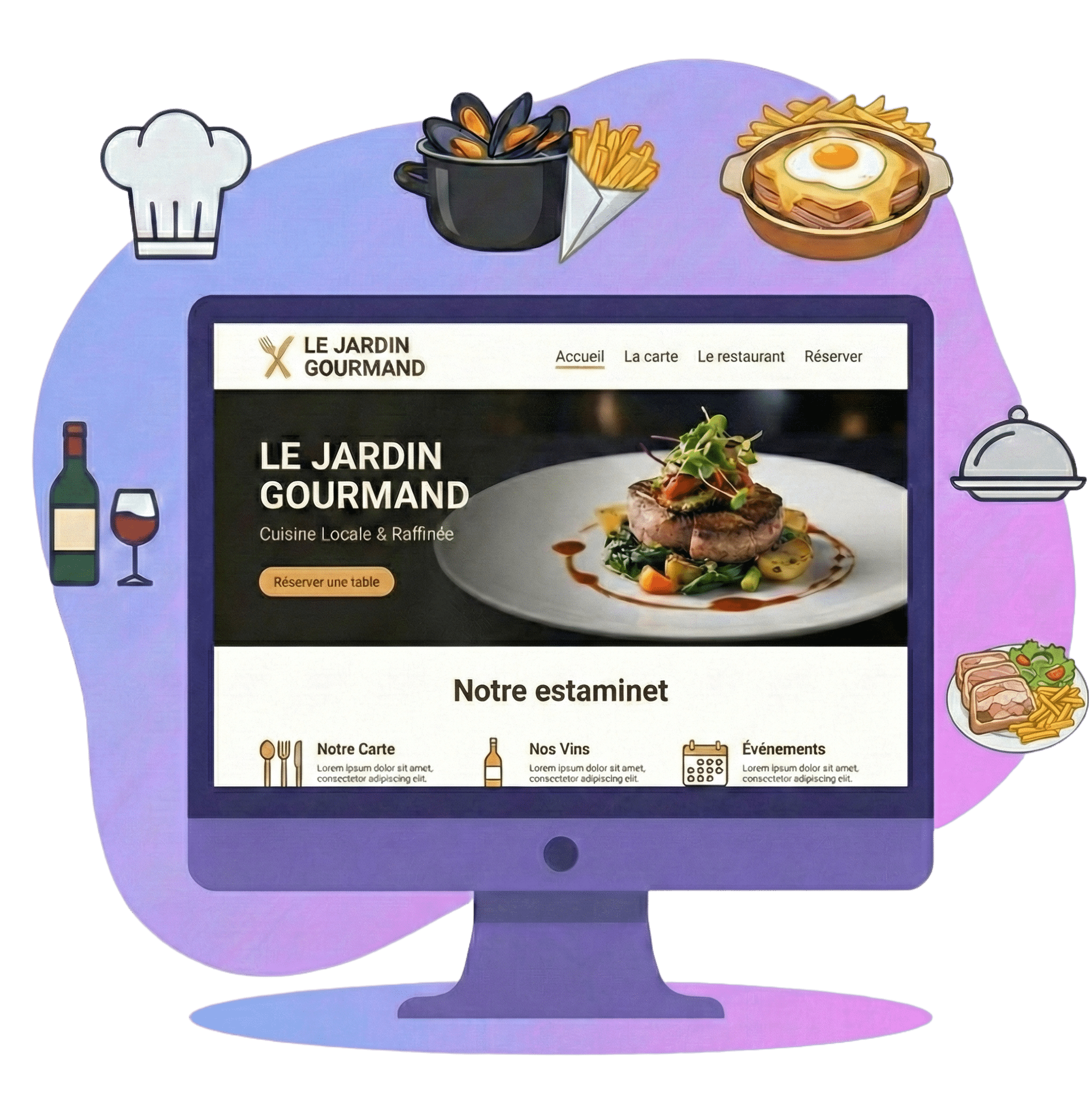 Site internet pour restaurant a Lille