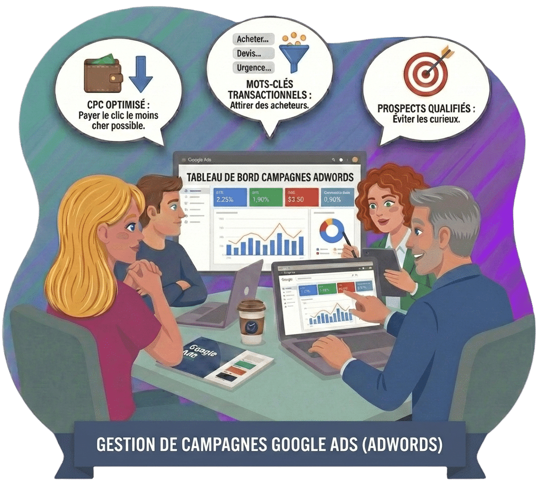 Gestion de Campagnes Google Ads a Lille AdWords