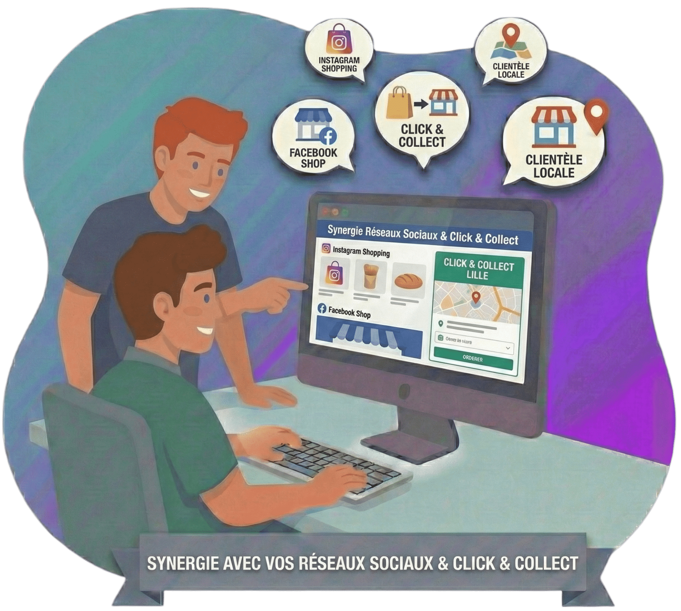 Synergie de votre site ecommerce a Lille avec les reseaux