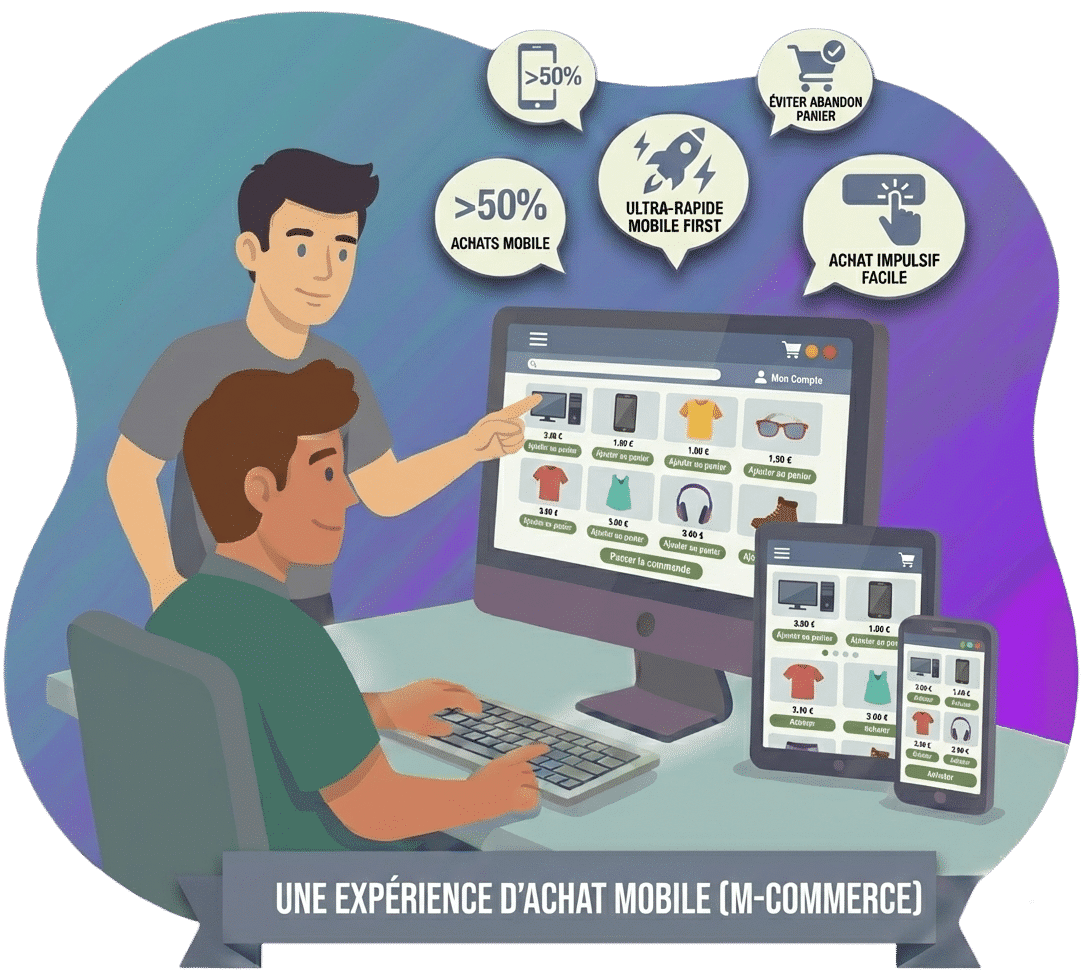 Travail de la version mobile dun site e commerce a Lille